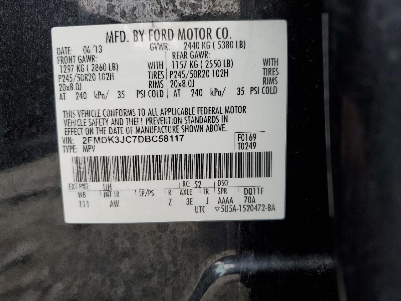 2013 Ford Edge Sel