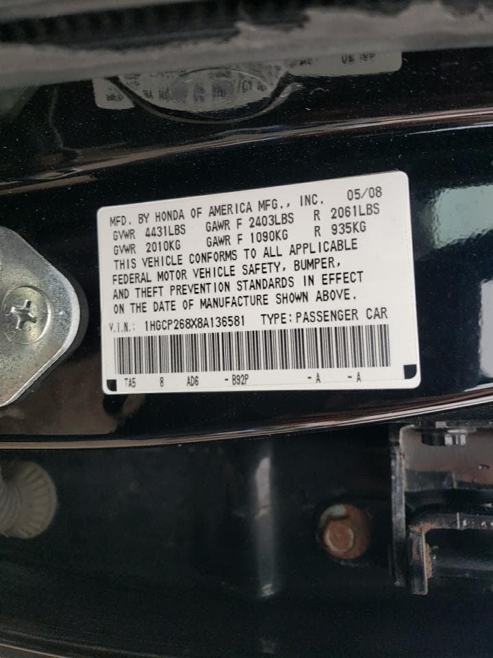 2008 Honda Accord Exl - foto 2