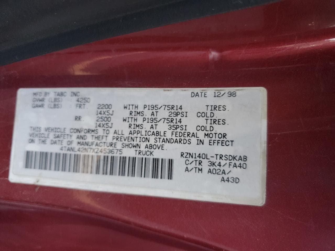 1999 Toyota Tacoma - foto 4