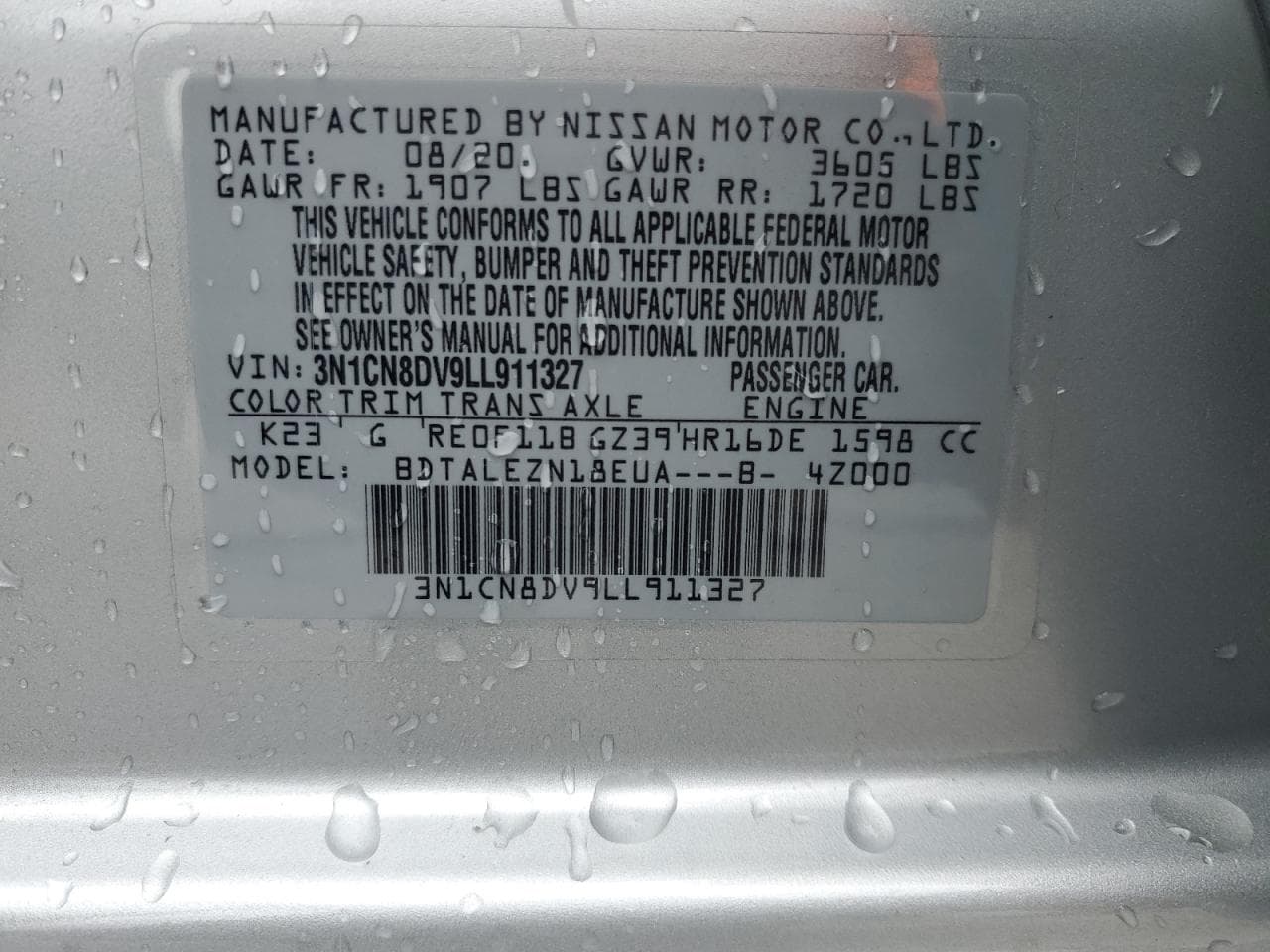 2020 Nissan Versa S Xtronic Cvt - foto 3