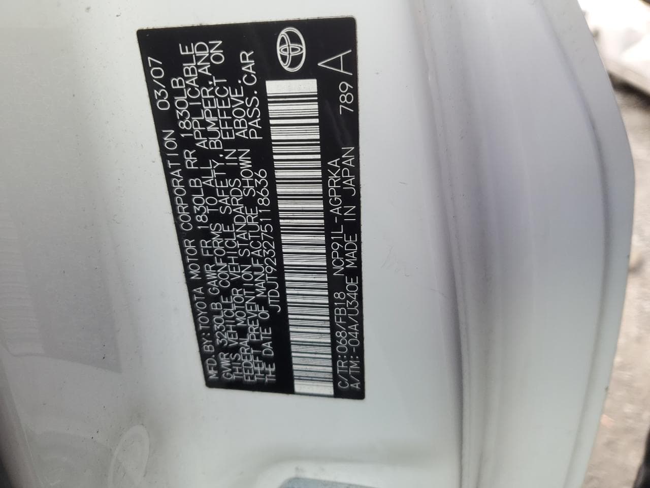 2007 Toyota Yaris Base - foto 2