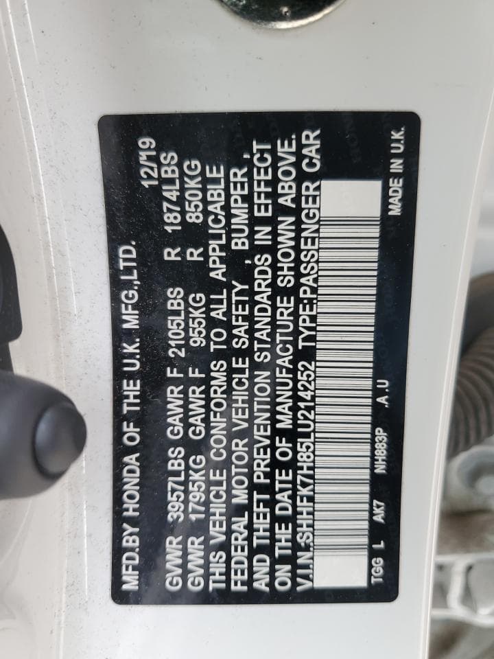 2020 Honda Civic Exl