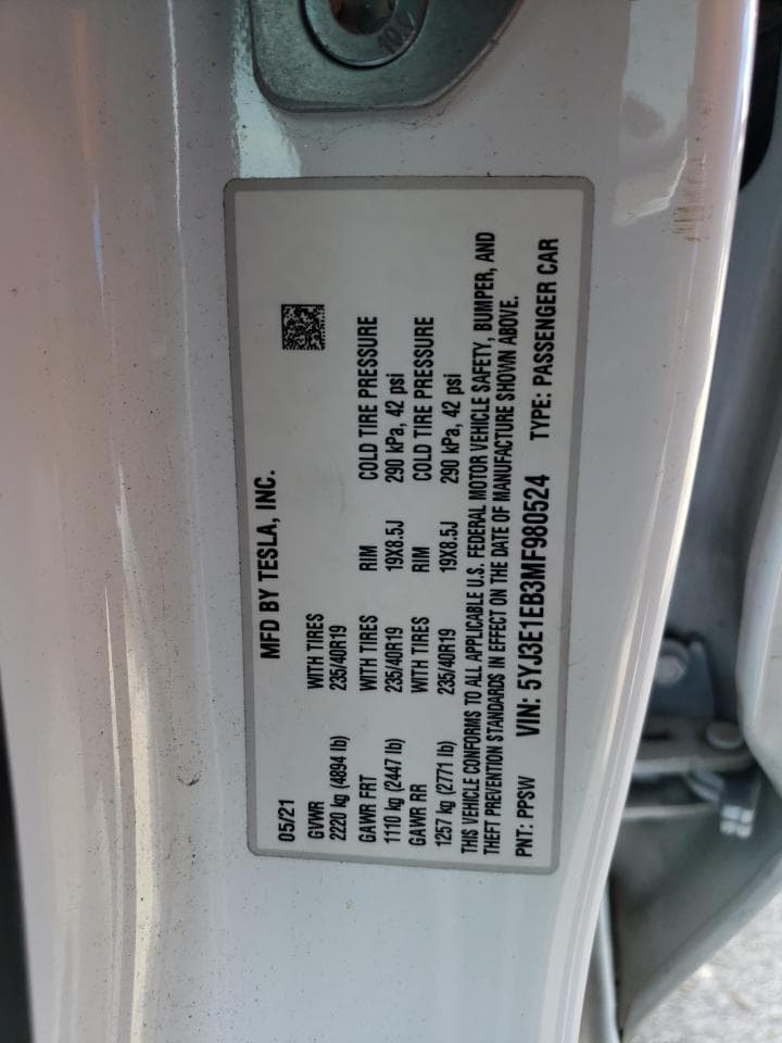 2021 Tesla Model 3 - foto 2