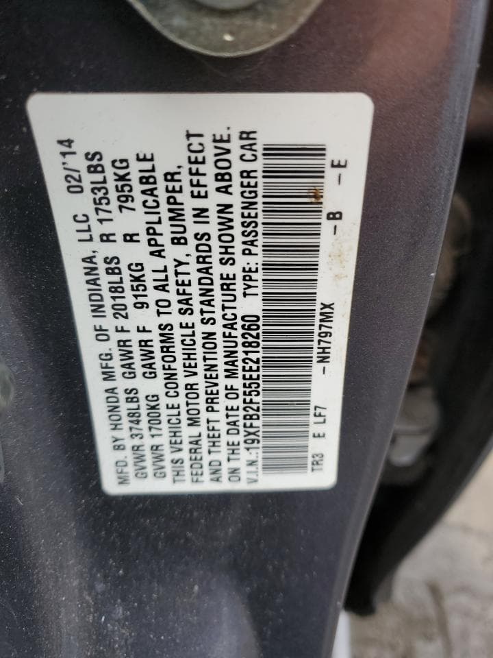 2014 Honda Civic Lx - foto 2