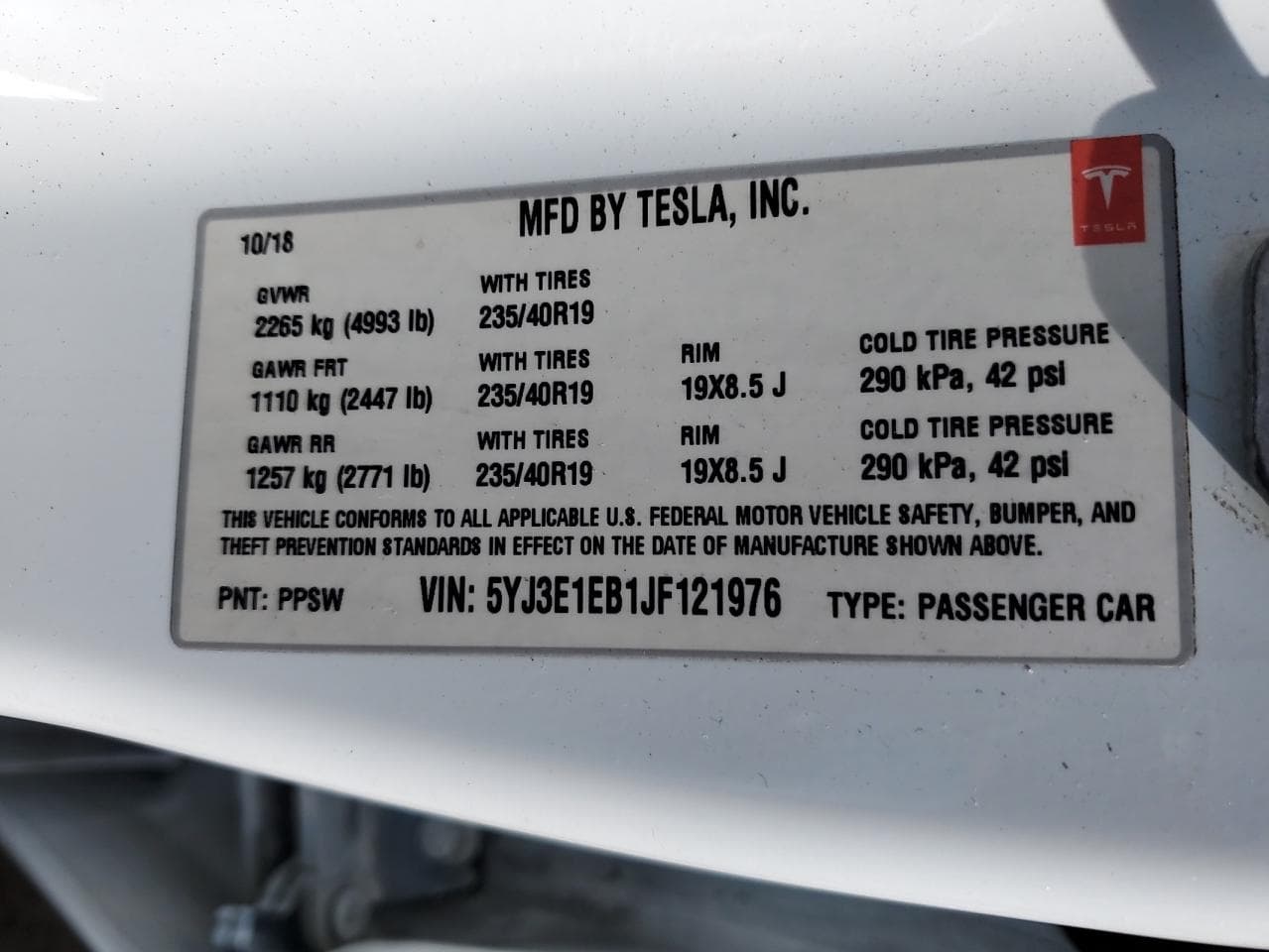 2018 Tesla Model 3 - foto 2