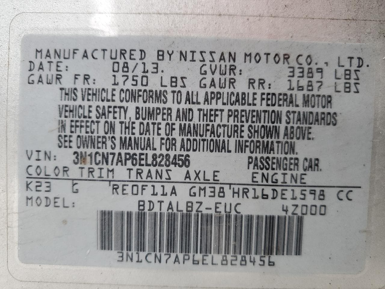 2014 Nissan Versa 1.6 Sv - foto 4