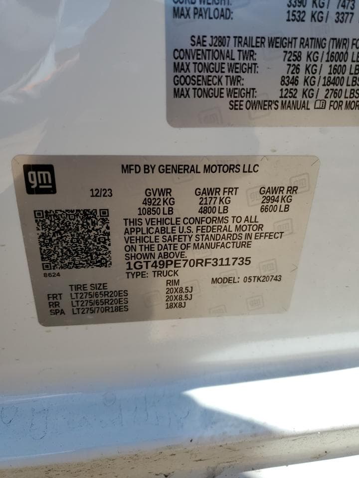 2024 GMC Sierra K2500 At4 - foto 2