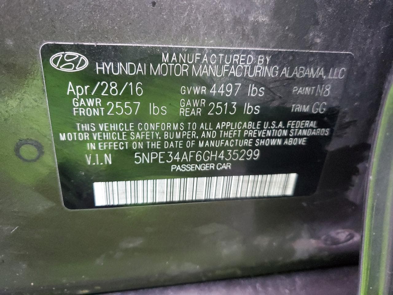 2016 Hyundai Sonata Sport