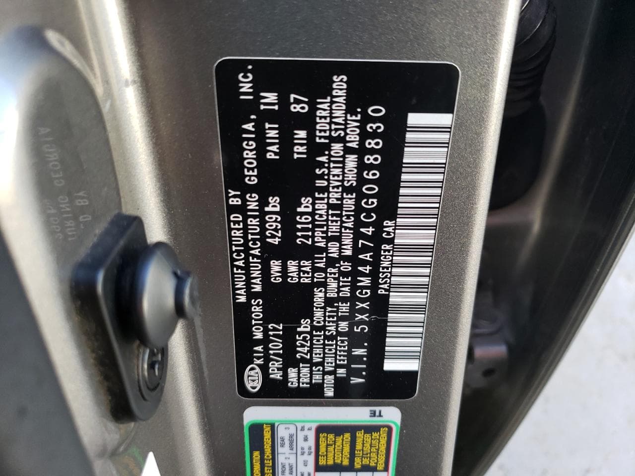 2012 Kia Optima Lx - foto 4