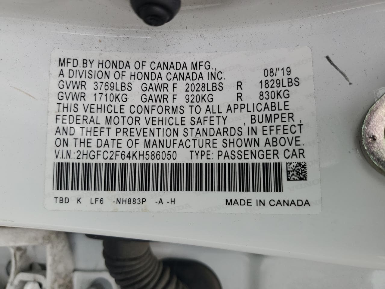 2019 Honda Civic Lx - foto 2