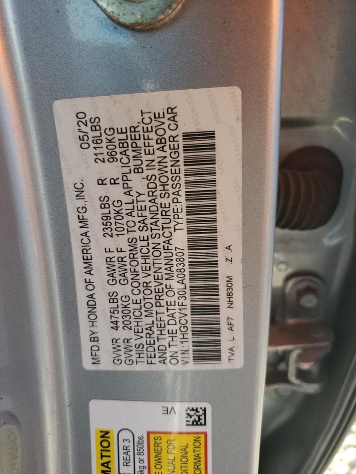 2020 Honda Accord Sport - foto 3
