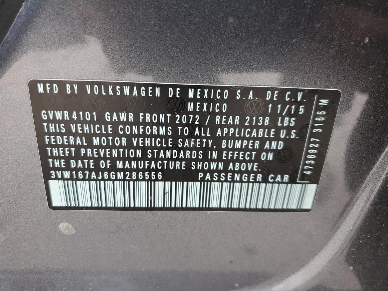 2016 Volkswagen Jetta S
