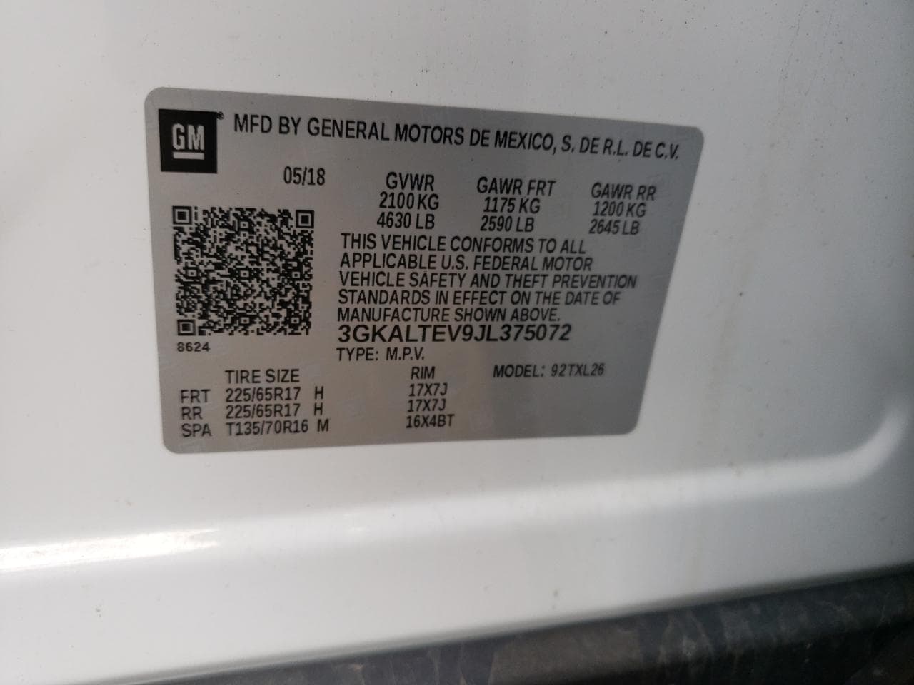 2018 GMC Terrain Sle