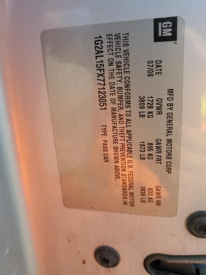 2007 Pontiac G5 - foto 3