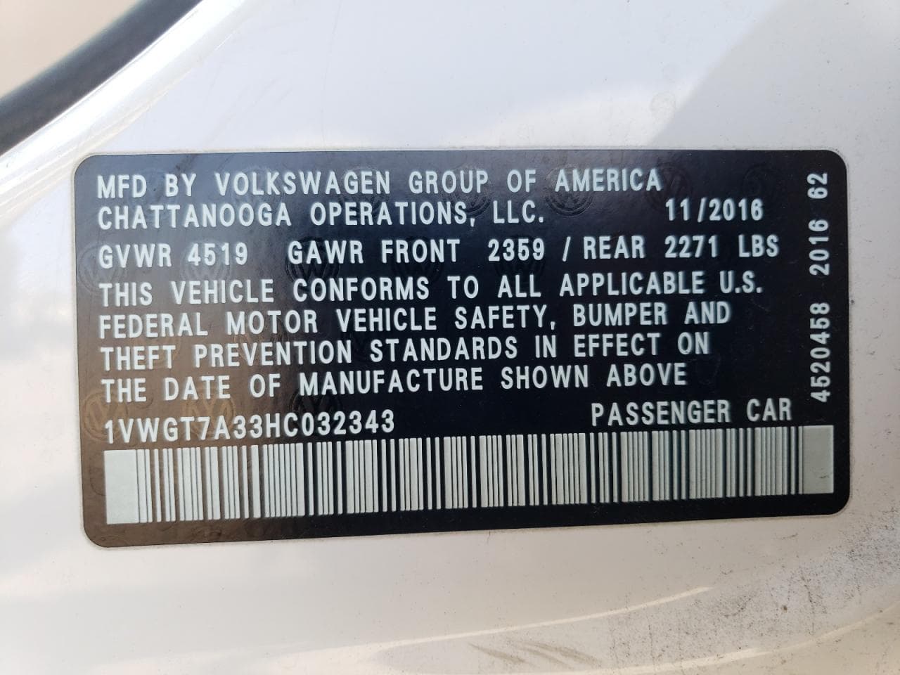 2017 Volkswagen Passat Se - foto 2
