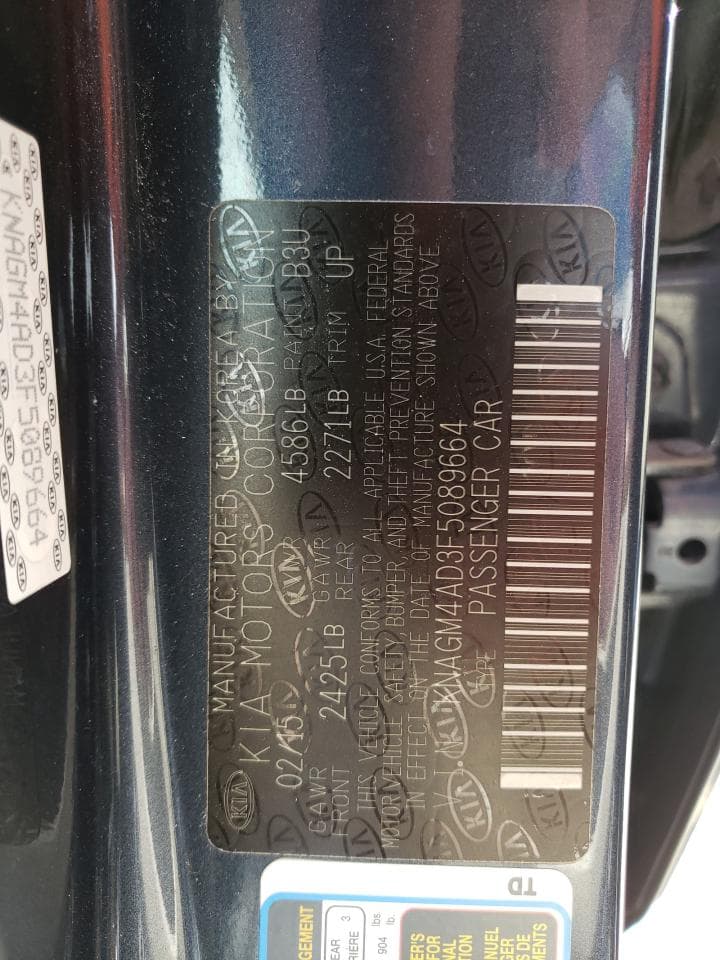 2015 Kia Optima Hybrid