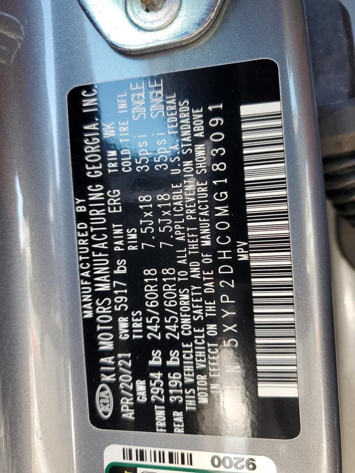 2021 Kia Telluride Lx