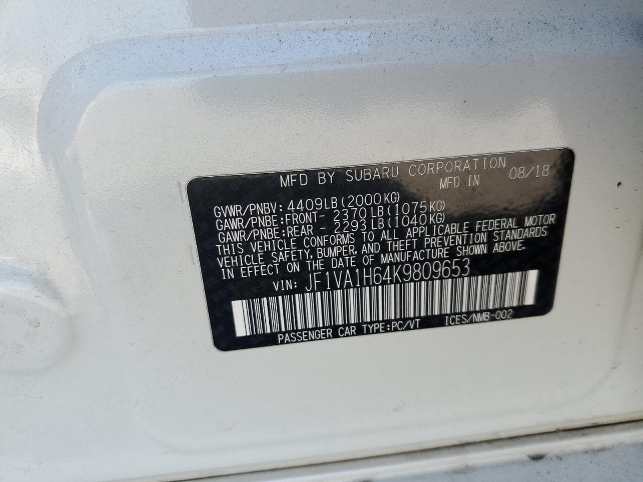 2019 Subaru Wrx Limited - foto 3