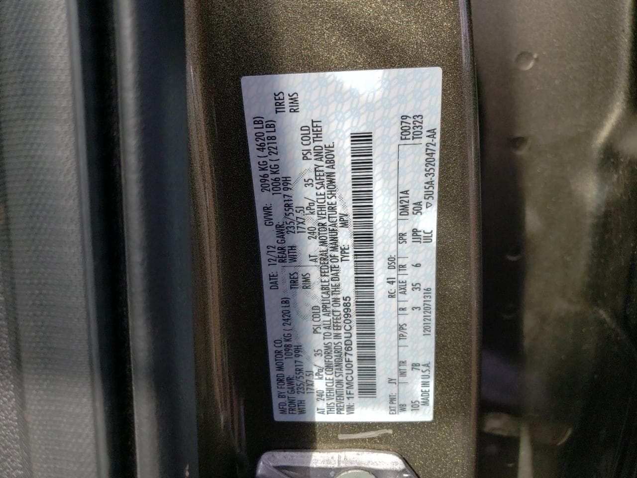 2013 Ford Escape S