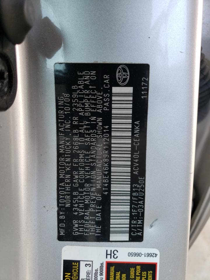 2009 Toyota Camry Base - foto 2