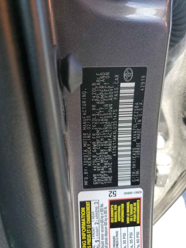 2020 Toyota Camry Se - foto 3