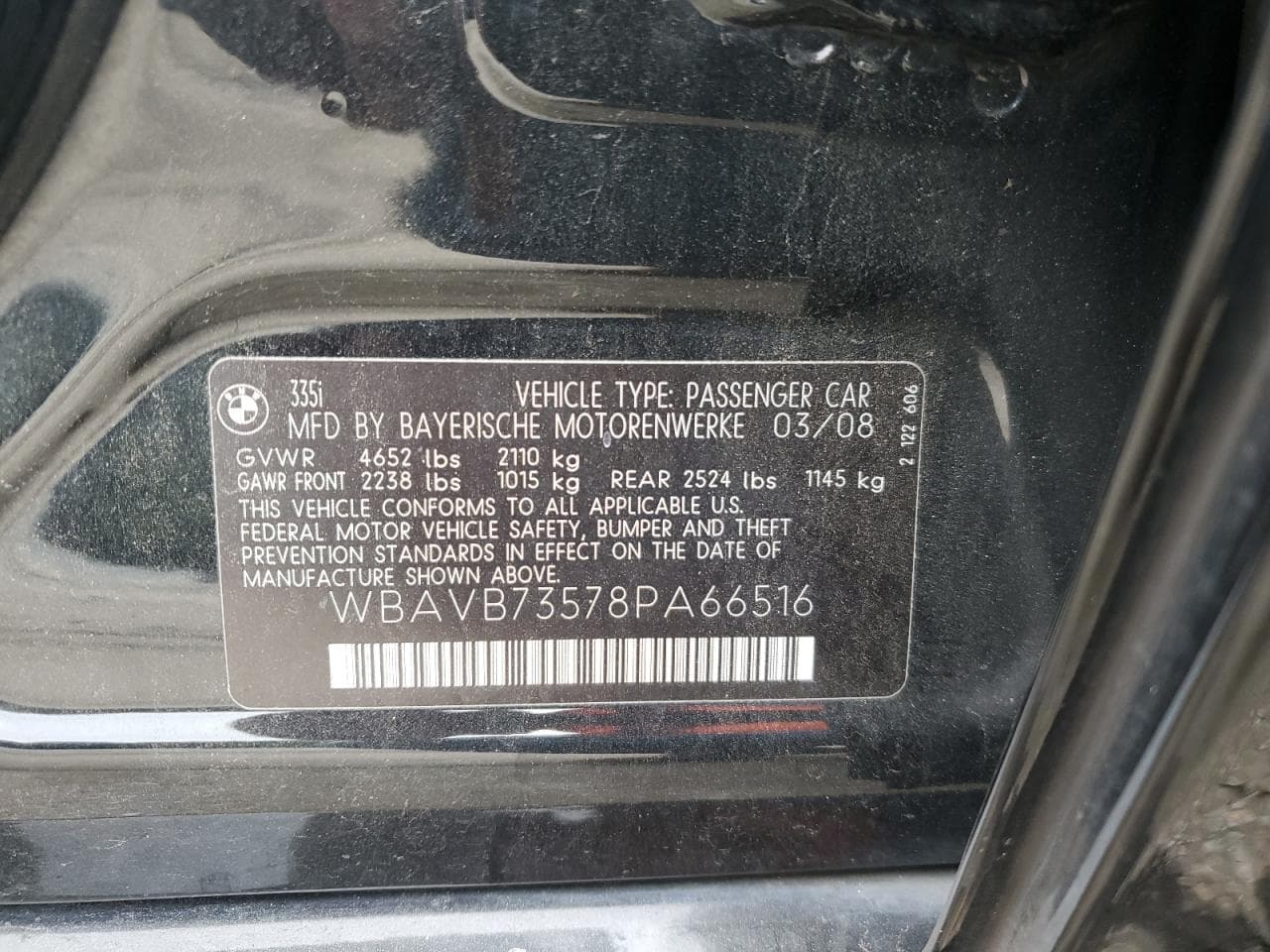 2008 BMW 335 I
