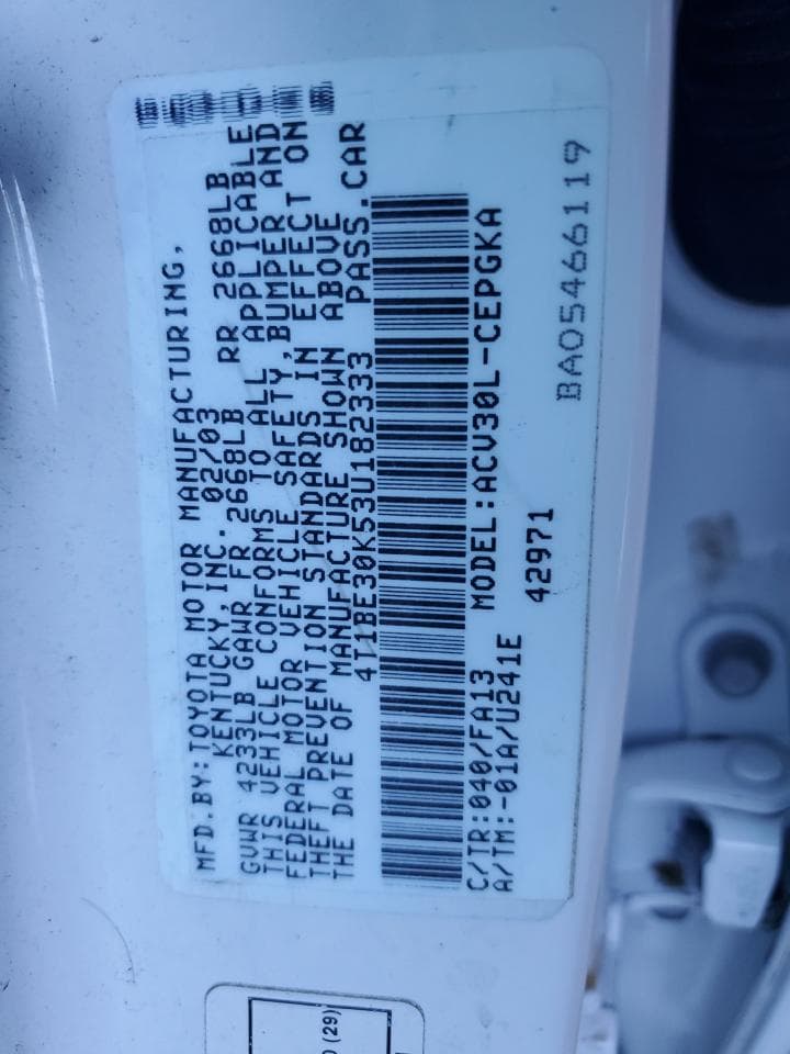 2003 Toyota Camry Le - foto 4
