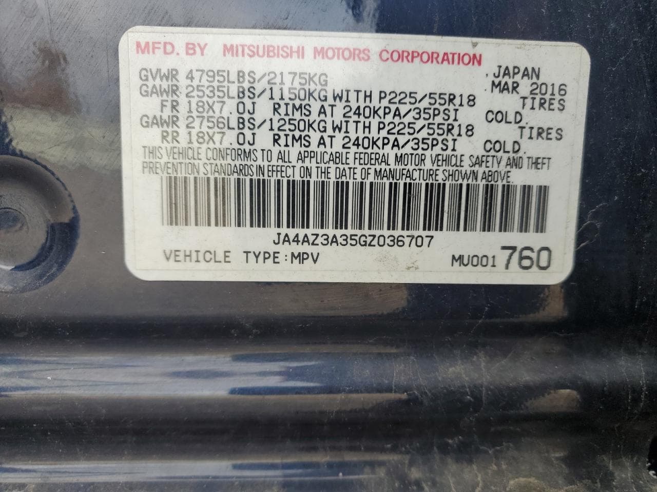 2016 Mitsubishi Outlander Sel
