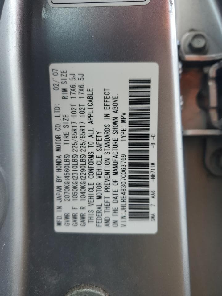 2007 Honda Cr-V Lx - foto 2