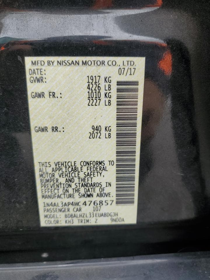 2017 Nissan Altima 2.5