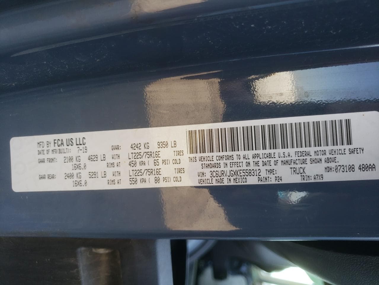 2019 Ram Promaster 3500 3500 High