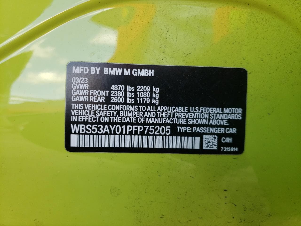 2023 BMW M3 z USA