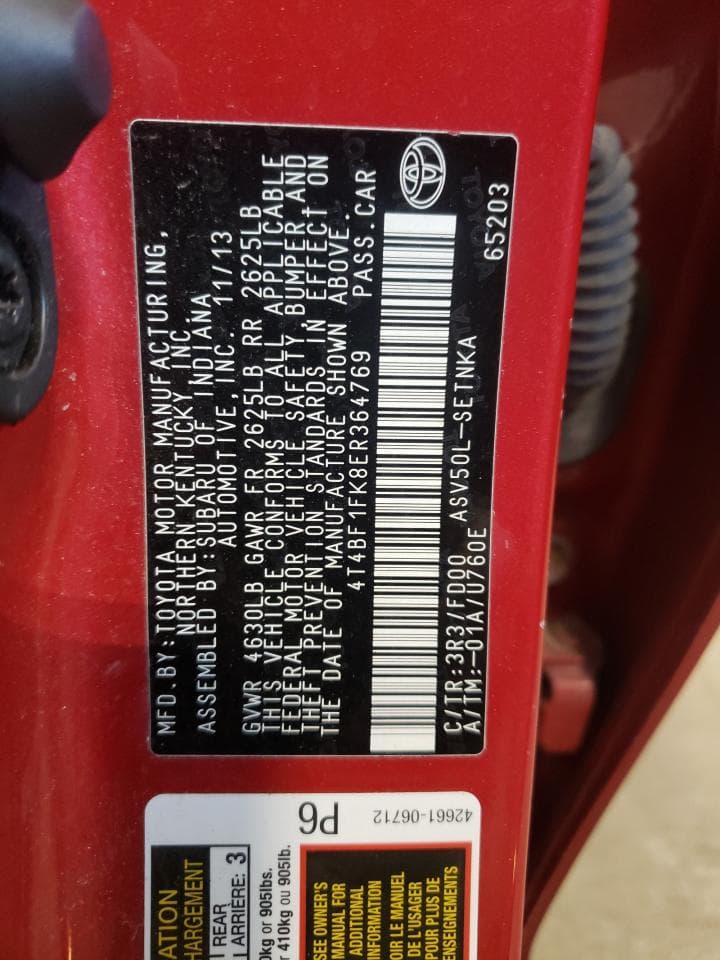 2014 Toyota Camry Le - foto 4