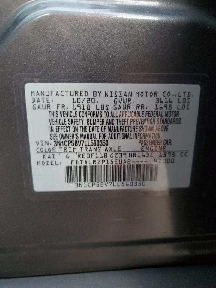 2020 Nissan Kicks z USA