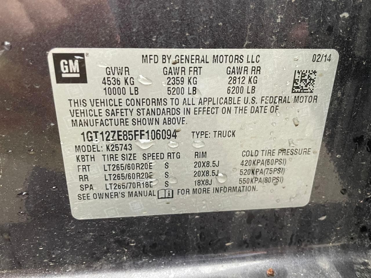 2015 GMC Sierra K2500 Slt