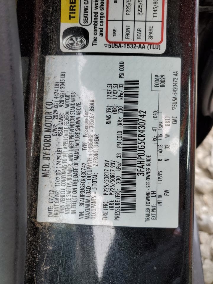 2012 Ford Fusion Sel - foto 3