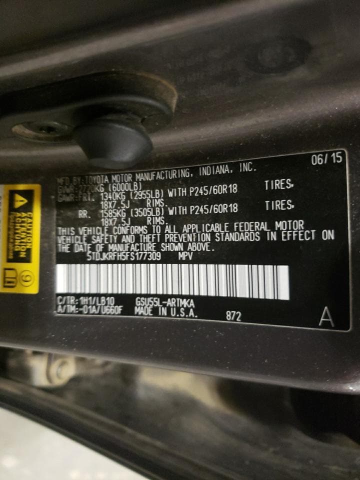 2015 Toyota Highlander Xle - foto 2