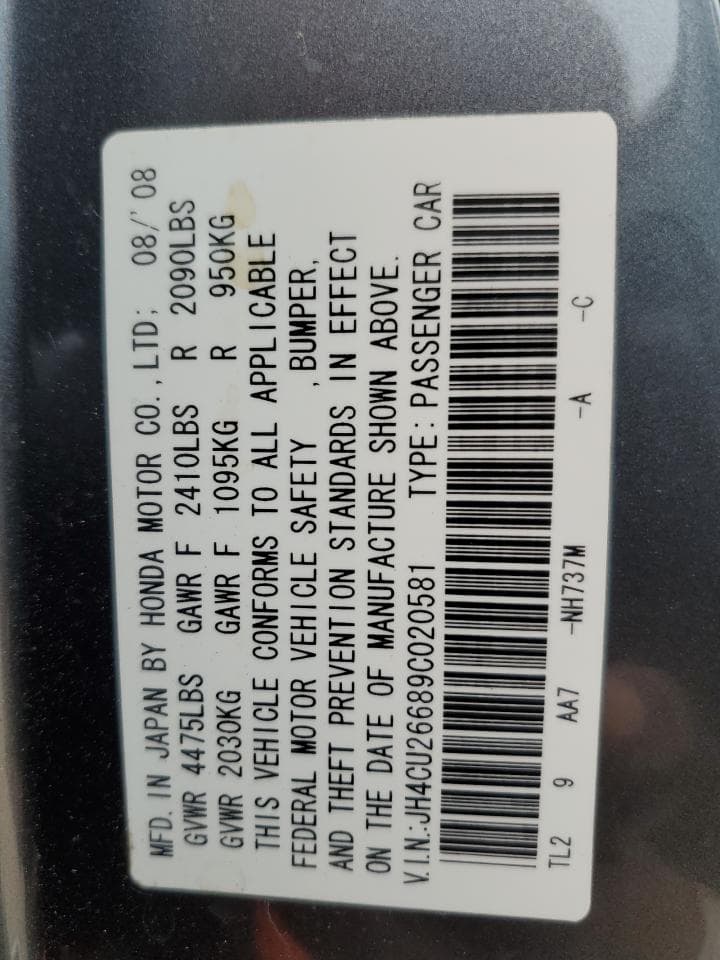 2009 Acura Tsx