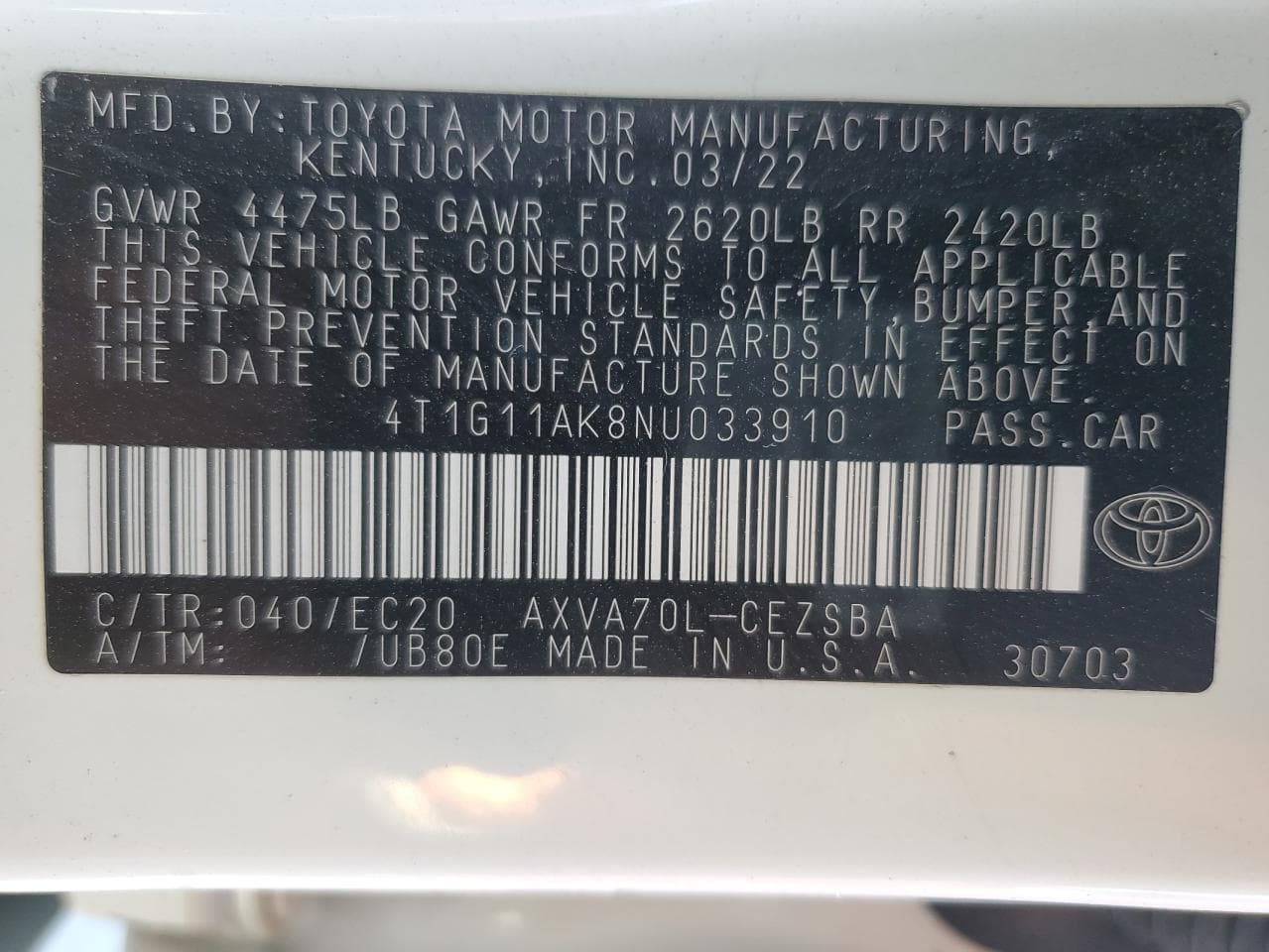 2022 Toyota Camry Se - foto 4