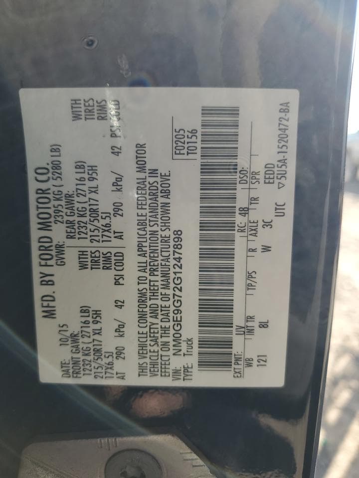 2016 Ford Transit Connect Titanium